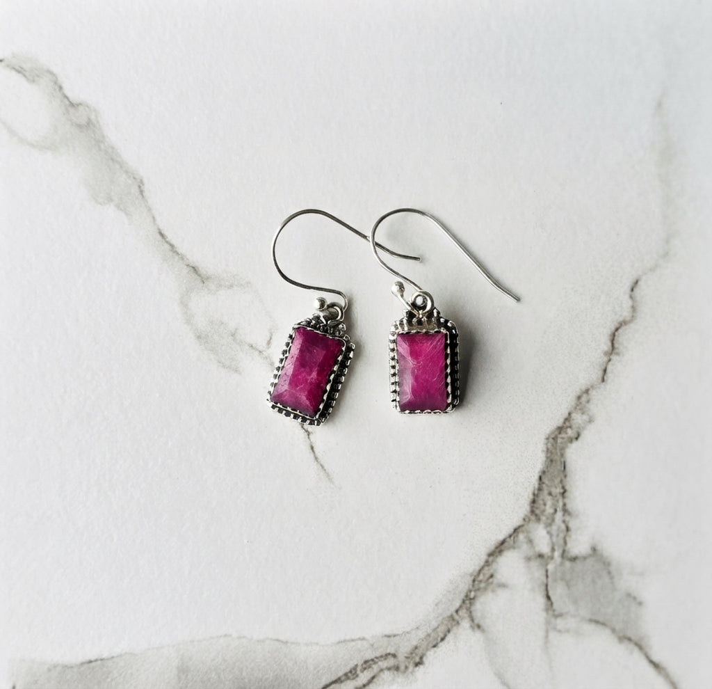 Indian Ruby Earrings