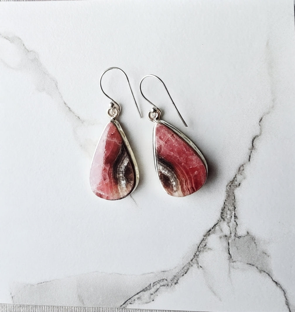Rhodochrosite Earrings