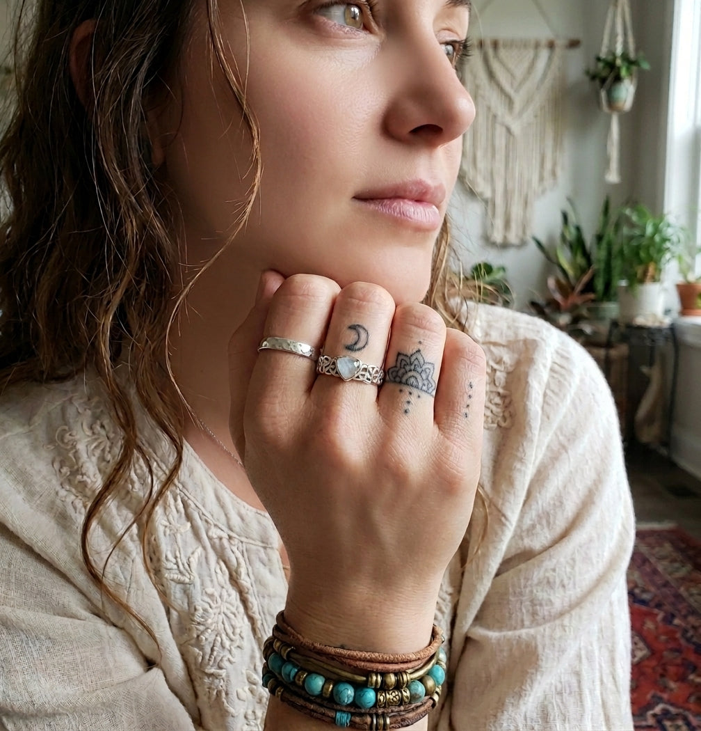 Decorative Moonstone Band