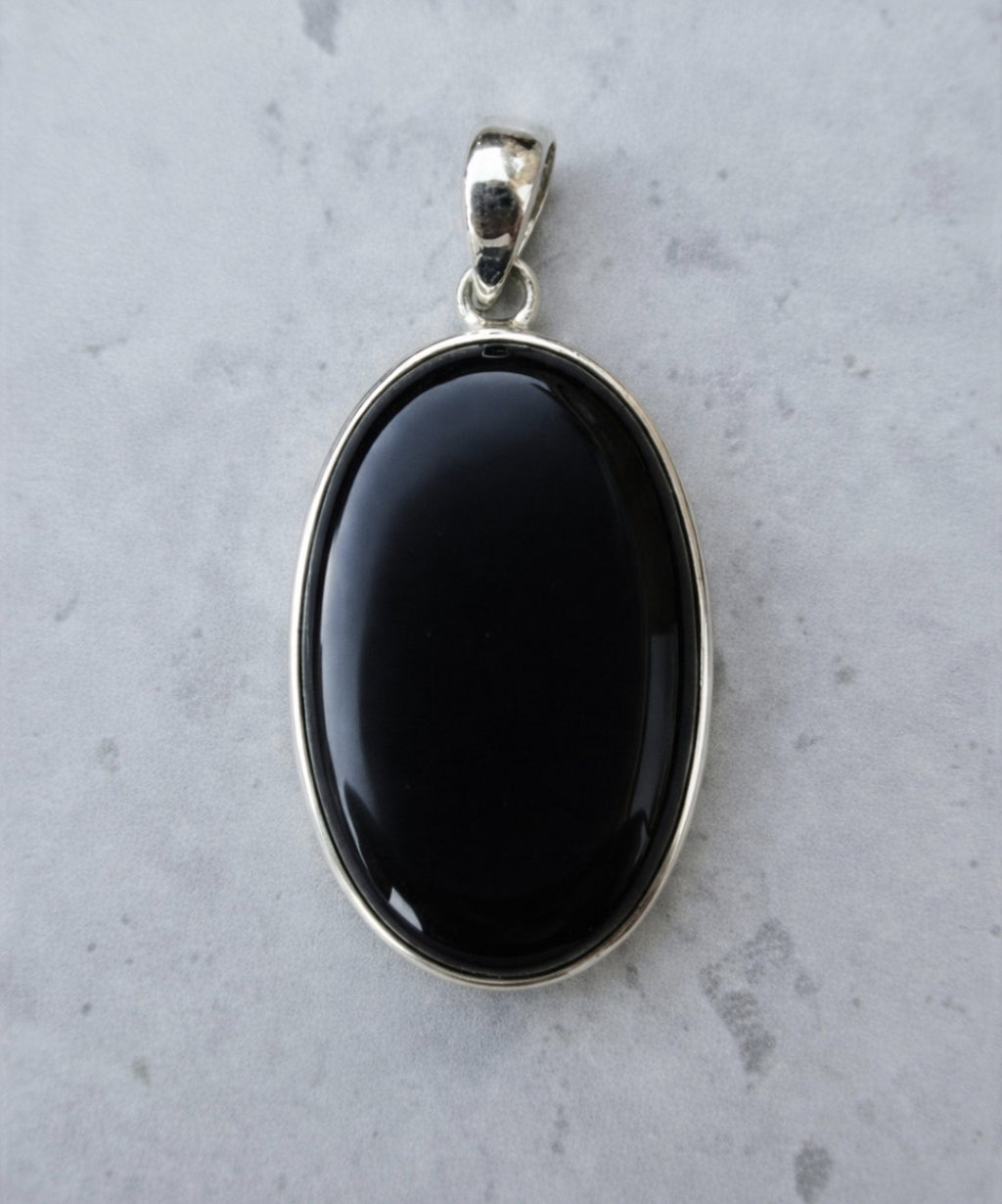 Oval Black Onyx Pendant