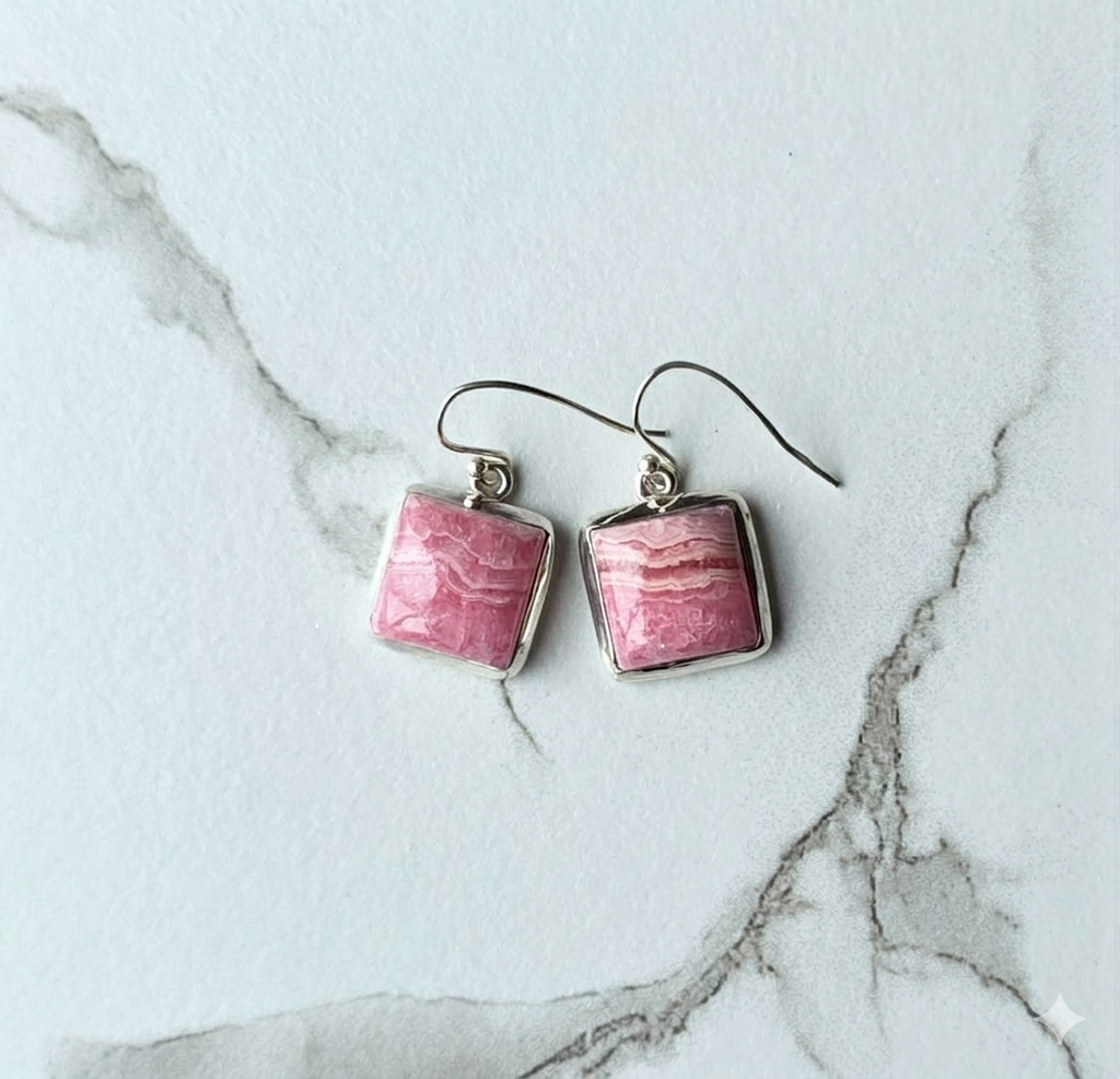 Rhodochrosite Earrings