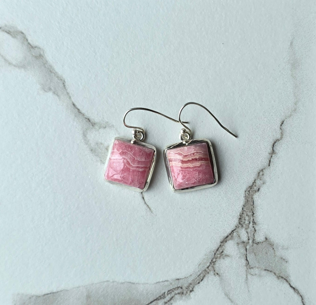 Rhodochrosite Earrings